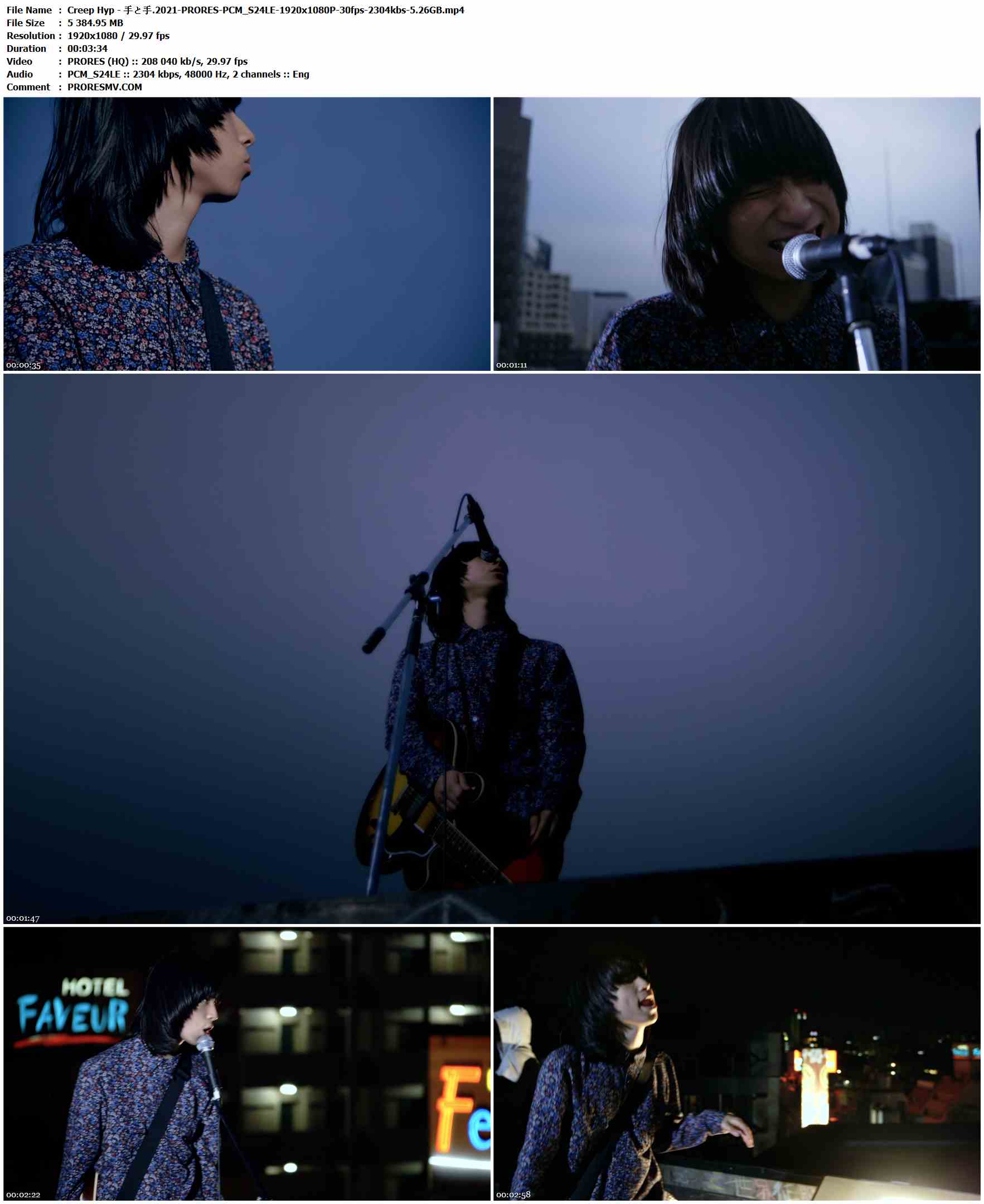 Creep Hyp - 手と手.2021-PRORES-PCM_S24LE-1920x1080P-30fps-2304kbs-5.26GB官方MV_高清MV
